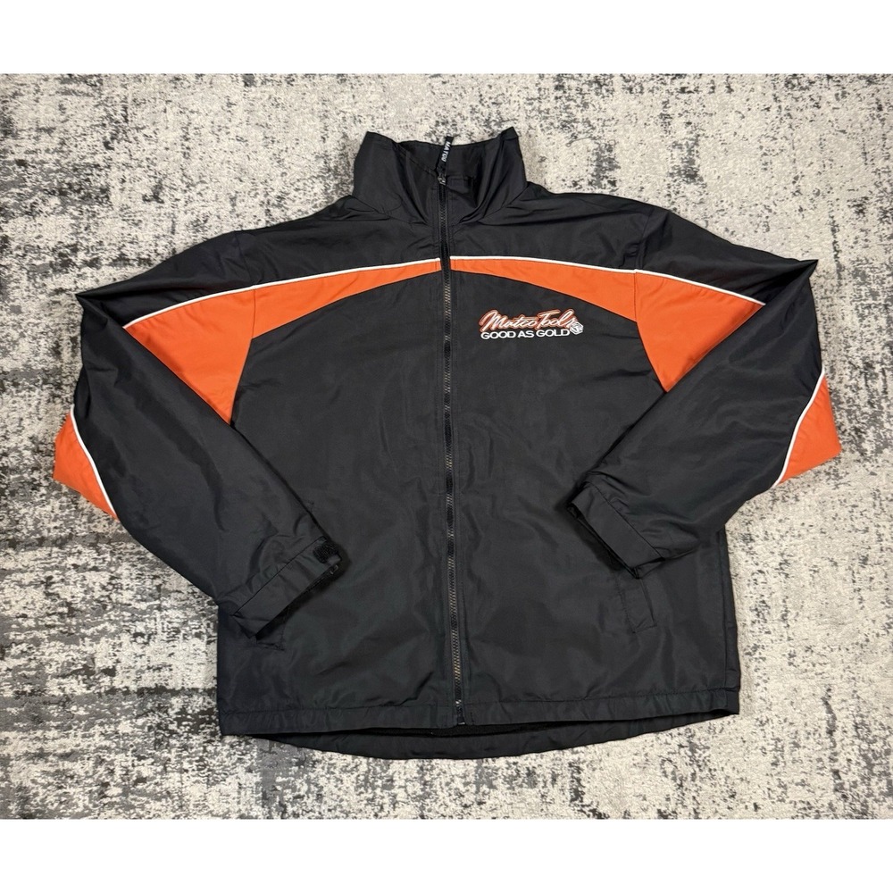 Matco Tools Good‎ As Gold Mens Medium Black Orange Windbreaker Jacket